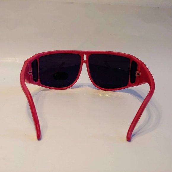 (NWT) Vintage 90's Wrap Around Sun Shield Sport Sunglass (Mat. Red) - Picture 3 of 4